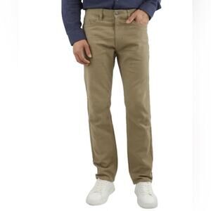 Jachs Men’s 5 Pocket Pants Brown Straight Fit Size 32x29